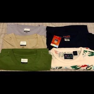 Five tee shirts all size Large in great shape.